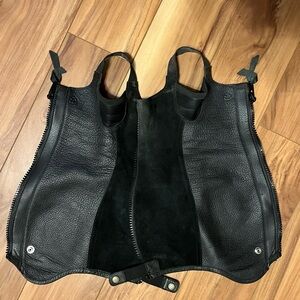 Ariat Black Leather Half Chaps- Concord size XSM